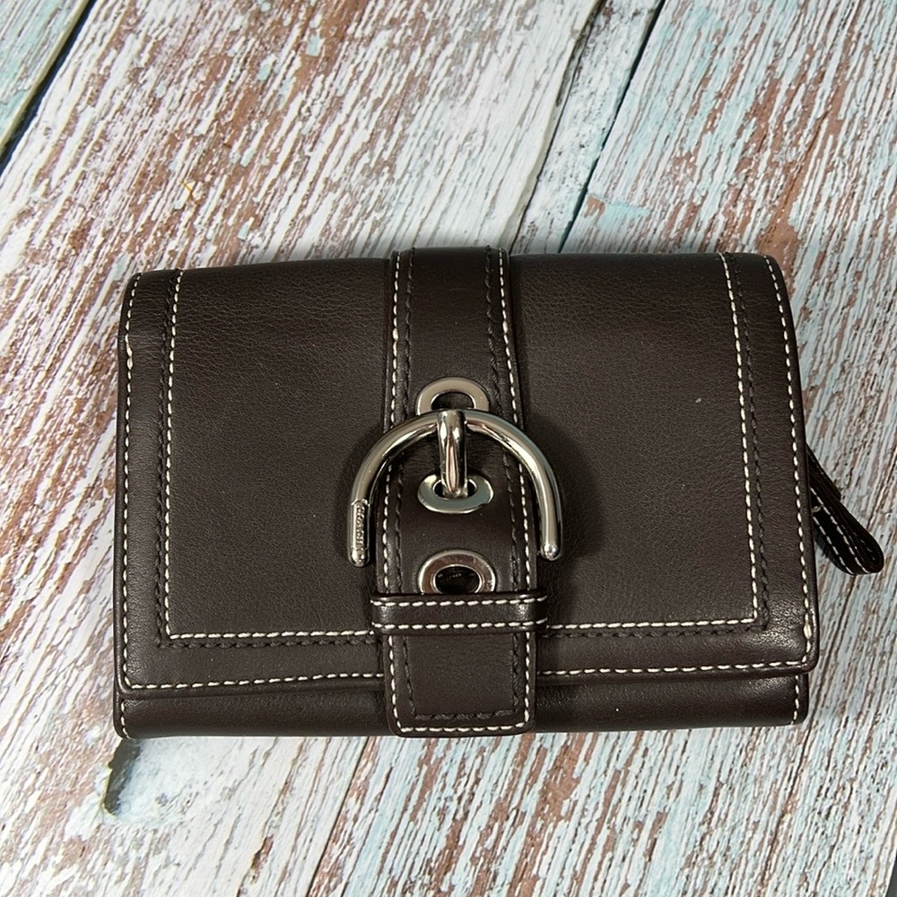 Coach Brown Leather Wallet